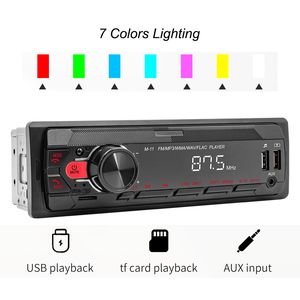 1 Din Car Radio Bluetooth USB MP3-плеер руки бесплатно A2DP управление приложением USB-зарядки TF Aux iso Audio System Phyee M11