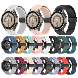 Silicone Strap for Samsung Galaxy Watch 6 Classic 5/4 44mm 40mm Watch5 Pro 45mm Magnetic Buckle Band Watch 4 Classic 42mm 46mm