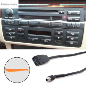 2 шт./компл. 3,5 мм автомобильный AUX вход адаптер интерфейса для BMW E39 E53 X5 E46 MP3 радио кабель приемник сменные аксессуары