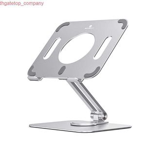 Araba Alüminyum Tablet Stand Dizüstü Bilgisayar Standı Yükseltici Katlanabilir 360 Döndürme Isı Defter Destek Destek Taban MacBook Tutucu Braketi