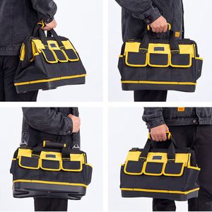 Tool Bag Electrician Organizers Portable Multi Pocket Waterproof Kit Function 1680D Oxford Cloth 221128