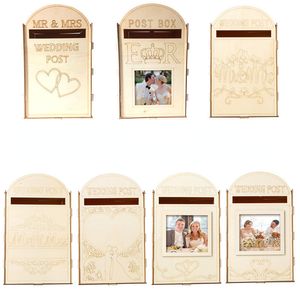 Outros artigos para festas de eventos Faça você mesmo Caixa de correio de casamento em madeira Royal Mail Enfeites Caixa postal Caixas de cartão Decorações 221128