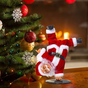 Noel Süslemeleri Hip-Hop Dans Noel Baba Bebek Oyuncak Elektrikli Müzikal Dans Şarkı Toys Çocuk Parti Dekorasyon Hediyeleri 221125