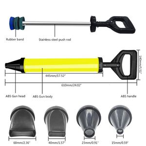 Caulking Gun 1pcs Cement Lime Pump Grouting Mortar Sprayer Applicator Filling Tools Sealing With 4 Nozzles 221128