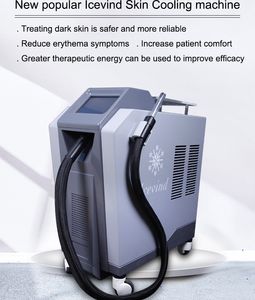 Оптовая салон холодный ветер прохладный терапевтическая терапия с лазерным устройством Coolpuls Cryoterapy System Охлаждение ледяного воздуха для облегчения боли охладителя кожи во время лазерной обработки