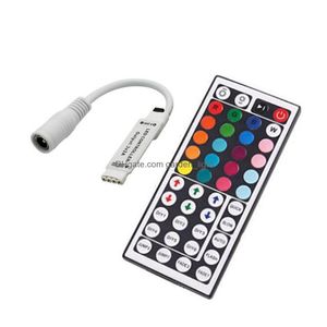 RGB Denetleyiciler DC12V 6A Mini RGB LED Denetleyicisi 44 Anahtarlı IR IR Uzaktan Kumanda Dimmer Strip 5050 3528 34 Mod DROP DHLRP