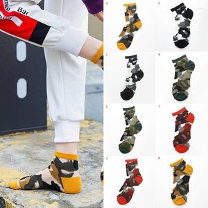 Erkek Çorap Kamuflaj Yaz Kadınlar Moda Baskı Kristal İpek Skarpetki Damskie Renkli Şeffaf Kısa Kadın Bahar