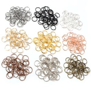 200pcs/Lot 7mm Metal DIY Jewelry Findings Open Single Loops Jump Rings & Split Ring for jewelry making