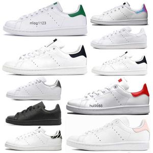 2024 alta qulaity mulheres homens sapatos casuais stan smith tênis clássico triplo branco preto plataforma designers treinadores de couro de ouro tamanho de sapato esportivo