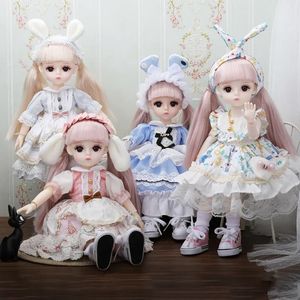 30cm bebek çok renkli prenses bebekler ve kıyafetler 6 bjd giyebilir kızlar diy oyuncaklar doğum günü hediyeleri zarif kutu paketleme 1128