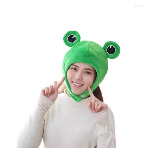 Top Kapaklar Doldurulmuş Oyuncak Tam Başlık Kap Yenilik Büyük Kulaklar Kurbağa Şapka Cosplay Kostüm Festivali Parti Po Sahne Yetişkinler Ve Çocuklar