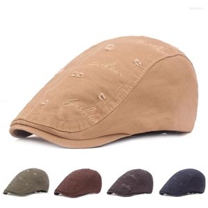 Berets Fashion Men's Caps Peaky Blinders Casual Vintage Cotton Visor for Women Retro Flat Hat Бренд летний весенний берет
