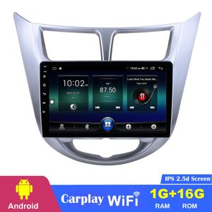 9-дюймовый сенсорный экранный игрок Android CAR DVD GPS для Hyundai Verna 2011-2013 Навигационная навигационная головка