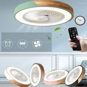 Wooden Ceiling Fan With Light And Remote Control Home Appliance Cooling Bedroom Living Room Smart