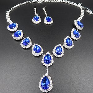 Ювелирные украшения великолепное фиолетовое бриллиантовое ожерелье и серьги для свадебных украшений свадебные аксессуары