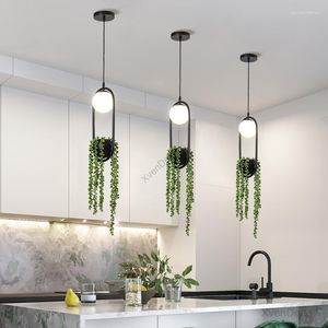 Kolye lambalar diy bitki ışıkları skygarden led cam lamba saksı asılı yemek odası restoran aydınlatma armatürleri ev dekor