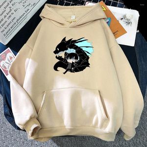 Erkek Hoodies Solo Teslimat Sweatshirt O-Neck Trailsuit Kadınlar/Erkekler Dış Giyim Harajuku Streetwear 2022 Kore Manga Anime Giysileri Plus