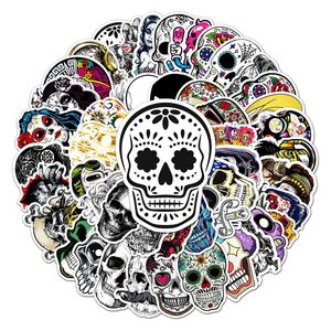 50шт Хэллоуин сахарный череп наклейки Dia de Los Muertos мексиканский день мертвых