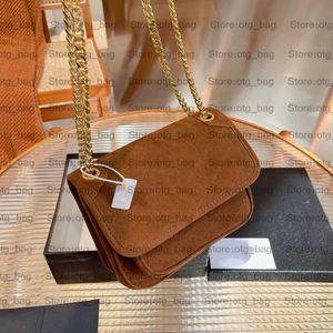 Niki Suede Chains Bag Cross Body Designer Женские сумки MM Сумка через плечо Дизайнерские сумки Женские сумки с ручками Кошельки Luxurys Crossbody 22см