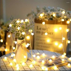 Strings Peri Masalı Led Luminaria 8m 50 Kiraz Topları Dize Işıklar Pil Dekoratif Lamba Zinciri Düğün Noel Veranda Çelenk