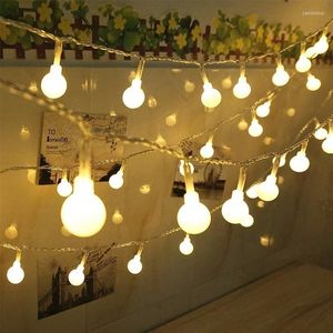 Строки 100 -й мяч Fairy Light String 10M Twinkle Lights Garlands Eu/US Plugck Рождественские светодиодные лампочки празднование праздничная вечеринка свадьба