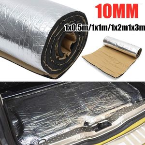 İç Aksesuarlar 50/100/200/300cmx100cm Ses Deadener Mat Yalıtım Pamuk Isı Gürültü Dövüşü Kanıtı Güvenlik Duvarı Köpük Sticker 10mm