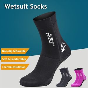 Mens Socks 1 Pair 3mm Neoprene Diving Nonslip Adult Warm Patchwork Wetsuit Shoes Surfing Boots for Men Womens Swimming 221007