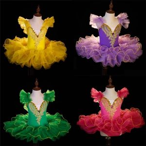 Dancewear Kids Toddler Balerin Balesi Tutu Dans Elbise Çocuklar Swan Lake Dans Kostümleri Giyim Genç Kızlar Balo Salonu Kıyafetleri 221007