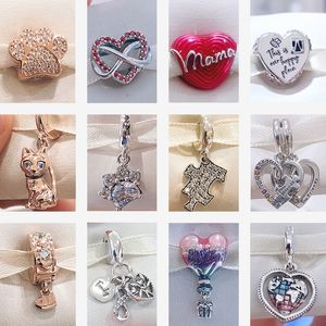 925 STERLING Gümüş Dungle Charm Kadın Boncuklar Yüksek Kaliteli Takı Hediye Toptan Dostluk En İyi Kitap Boncuk Fit Pandora Bilezik DIY