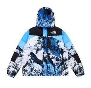 Tasarımcı Erkek kirpi ceket aşağı ceketler kış parkas pamuk mont yüksek sokak kalınlaştırmak çıkarılabilir şapka dış giyim rozet dekorasyon kar dağ giyim doldurma