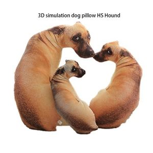 Cushiondecoratif Yastık 3D Simülasyon Hound Köpek Yastığı Shapi Dalmatian Husky Peluş Yastık Ofisi Uyuklama Evi Pratik Yıkanabilir Yastık 221008