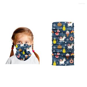 Bandanas çocuk Noel maskarilla kafa bandı açık rüzgar geçirmez boyun ısıtıcı gaiter yüz eşarpları çok amaçlı kaykay maskesi