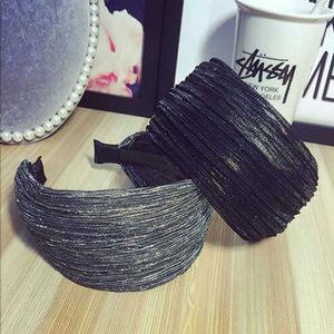 Stirnbänder Haimeikang Frauen Breite Lünette Haarreifen Stirnbänder Mädchen Elastische Spitze Stoff Haarband Turban Kopfbedeckung Mode Haarschmuck T221007