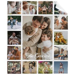Battaniye Özel 15 POS Love Aile Anıları Kişiselleştirilmiş Resim Çift Arkadaşlar için Metin Hediyesi 221007