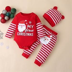 Одежда устанавливает мой первый рождественский мальчик для девочек для мальчика для маленьких мальчиков, рожденных осенью малыш Осенний набор, унисекс костюмы мать дети 221007
