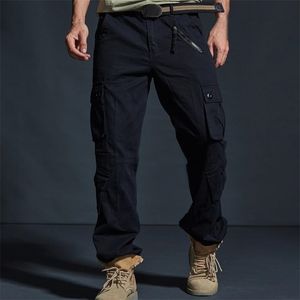 Erkek Pantolon Sıradan Erkekler Pantolon Pantolon Düz Renk Japonya Tarzı Çok Cepleri Artı Boyut Gevşek Ayak Bileği Bağlı Kargo Pantolon Günlük Giyim 221007