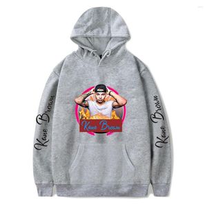 Erkek Hoodies 2022 Moda Kane Brown Uomo Felpa Cappuccio Kazak Tuta Donna Felpe Harajuku Street Giyim Cantante AM