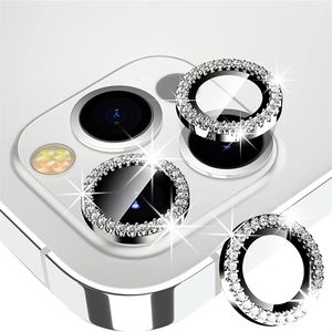 Защитная пленка для объектива камеры для iPhone 15, 14, 13, 12, 11 Pro Max, мини-металлическая блестящая крышка для камеры с декоративными аксессуарами из закаленного стекла 9H