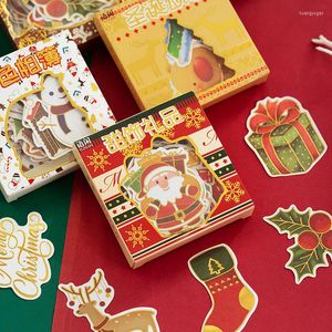 Подарочная упаковка рождественская елка Санта -Клаус Merry Stickers