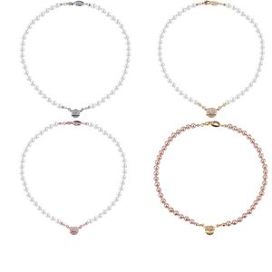 Kolye Kolyeleri Satürn İnci Kolyeler Vivi Logo Istakoz toka tasarımcısı Love Luxury Bangles Cjeweler Bijoux Erkek Kadınlar İçin