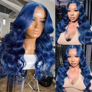 Sentetik peruklar 2022 Yeni Moda Kadın Peruk Mavi Mavi Uzun Kıvırcık Saç Büyük Dalga Gül Kafesi Kimyasal Elyaf Peruk Baş Bandı 221010