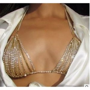 Другое бриллиантовое тело грудной цепочка секс -аксессуары многослойные бикини для вечеринки брюшной брюшной бр.