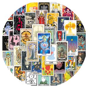 Toptan 50pcs tarot-kart çıkartmaları paten aksesuarları vinil su geçirmez çıkartma kaykay dizüstü bilgisayar bagajı telefon kasa araba etiketleri parti dekor