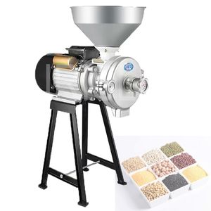 Yüksek Güçlü Elektrik Besleme Maddeleme Makinesi Islak ve Kuru Tahıllar Öğütücü Mısır Tahıl Pirinç Kahve Buğday Un değirmen Taşlama Makinesi