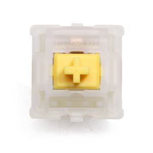 Комбания для мышей с клавишной мыши Gateron Milky Yellow V2 Switch Extras 5pin RGB Linear 63G MX STEM для механической клавиатуры 50 м с акриловым базовым корпусом 221011