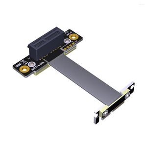 Bilgisayar Kabloları PCIE 3.0 X1 Uzatma Kablosu R11SL-TL Çift 90 Degree Dik Açısı 8G/BPS PCI Express 1x Yükseltici Kart Şerit Genişletici