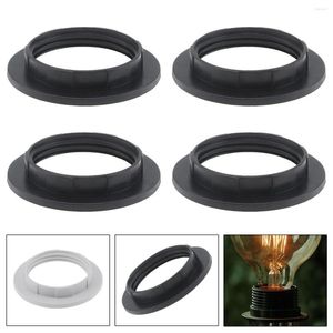 Lamp Holders 4pcs E26 E27 Shade Collar Rings Threaded Candelabra Base Retainer Lock Socket Replacement Bulb Socketsnt