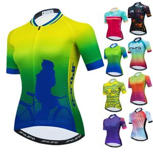 Yarış ceketleri weimostar bisiklet forması kadınlar 2022 Pro Team Mountain Bike Giyim Yaz Kısa Kollu Bisiklet Gömlek
