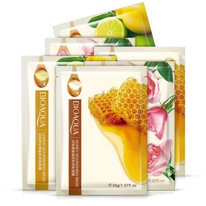 Bioaqua Honey Lemon Rose Mask Mask Увлажняющая масло контроль листа листа для лица