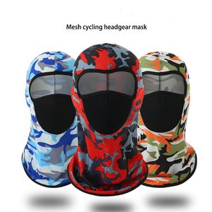 Spor Tam Yüz Kayak Maskesi Bisiklet Bisiklet Maskesi Başlıkları Motosiklet Barakra Hat CS Rüzgar geçirmez Toz Kafası Setleri Kamuflaj Taktik Maskeleri